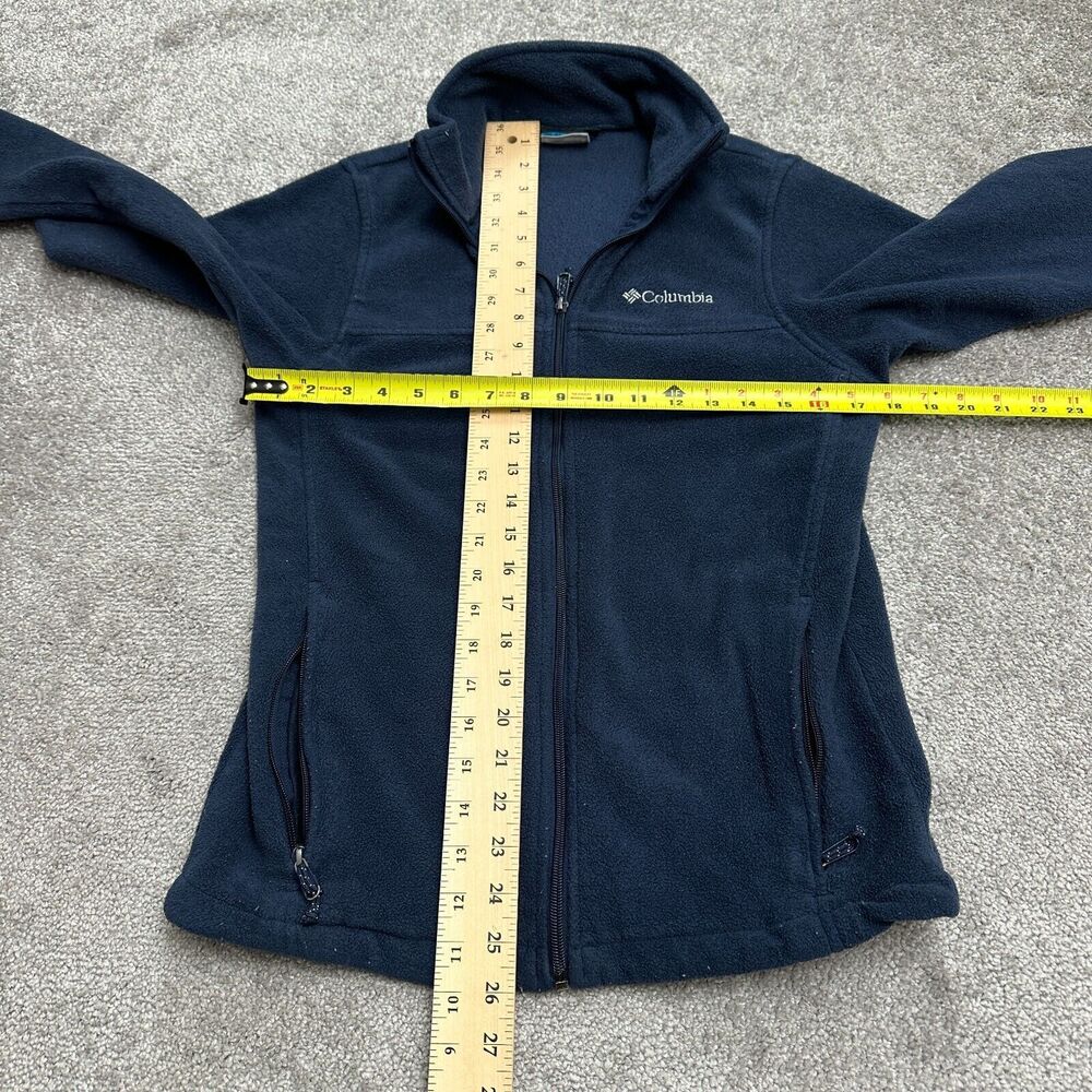 Columbia Steens Mountain Fleece Jacket Mens Small Blue Full Zip Pocket Outdoor - Picture 10 of 12
